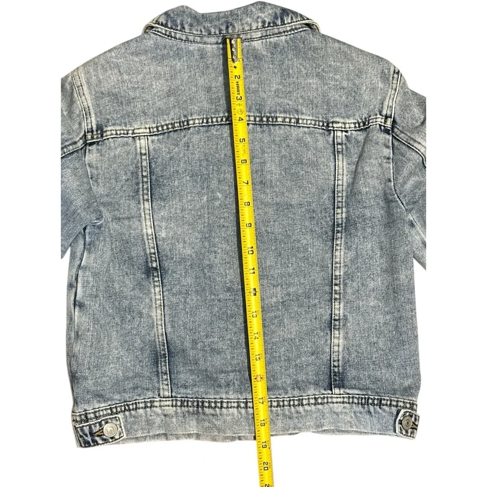 Free People We The Free‎ Rumors Acid Wash Cropped Denim Jacket Women's Size S